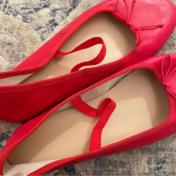 Loeffler Randall Leonie red leather ballet flats - Picture 7 of 7